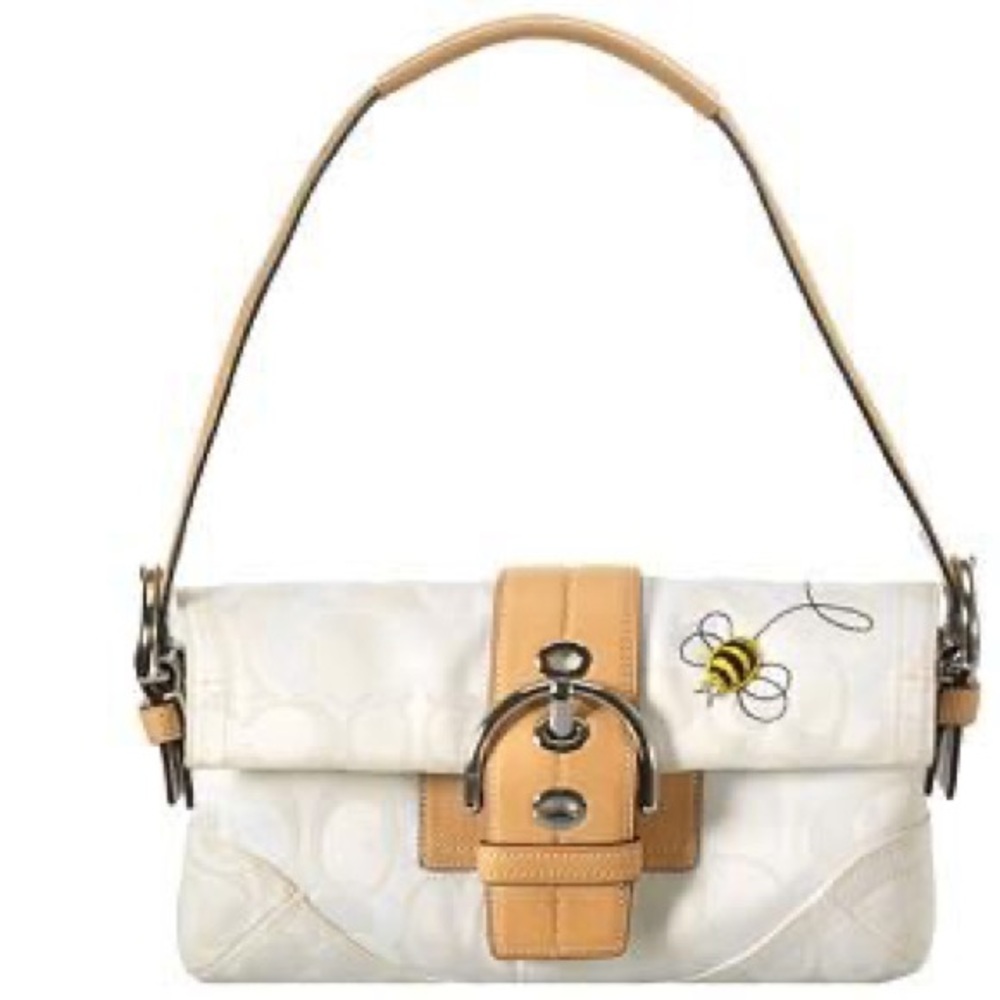Coach soho optic signature small bee shoulder purse